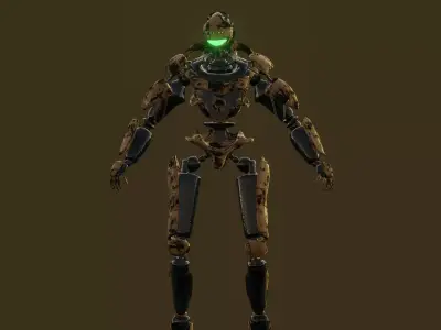 robot robot with eyes 3D model