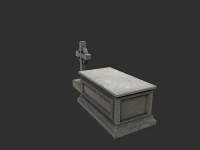 Gravestones Low-poly 3D model purchase