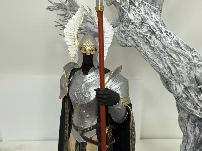 FOUNTAIN GUARD OF THE WHITE TREE GONDOR SOLDIER 3D model