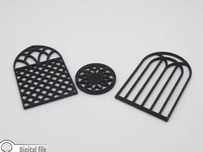 miniature Window Gothic inspired 2 3D print model