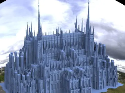 Bloodborne inspired Cathedral 3 3D model
