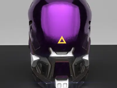 Voidwalker Apex Legends inspired helmet 3D model