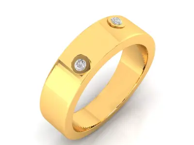 Women Ring Render 3dm STL MTL SLC JCD OBJ FBX Details 3D print model 39