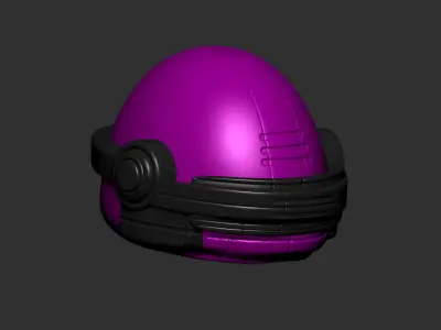 helmet high poly sculpt 3d printable  3D model