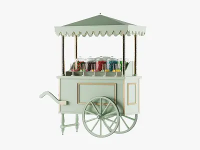 Candy Cart Cakes And Gumball Machine 