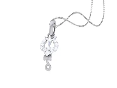 Trishul Spiritual Pendant 3D print model