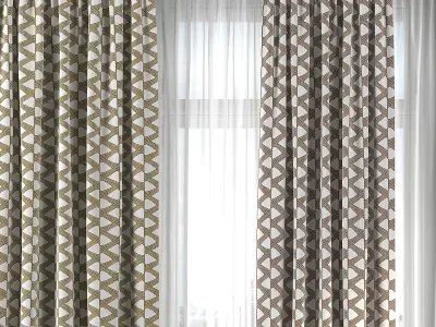 Curtain Set 290 3D model