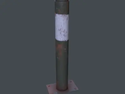 Post Barrier Barricade 3D model purchase