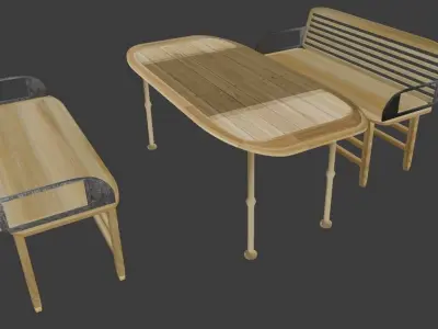 Street seat 3D model