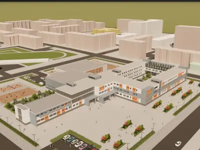 School building 3D model