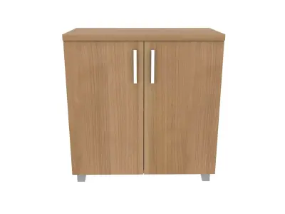 Cabinet wooden with two doors 3D model