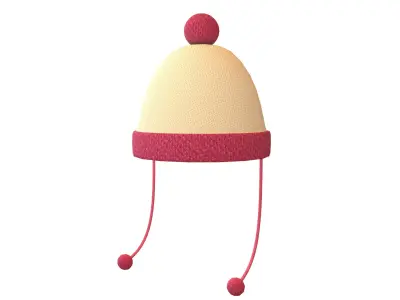 Winter Hat V1 001 Low-poly 3D model