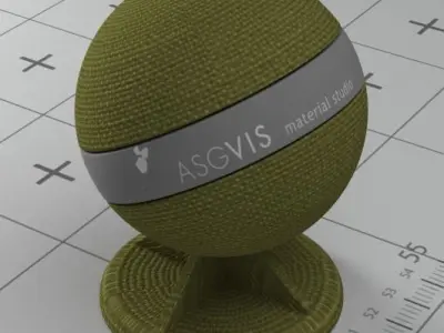 Swing with pillow Low-poly 3D model