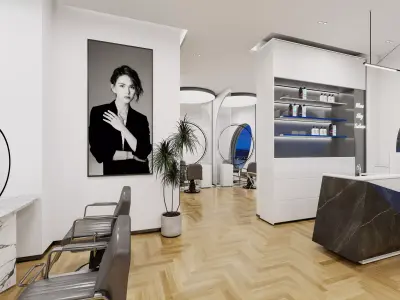 High-Detail Hair Treatment Styling Equipment 3D model