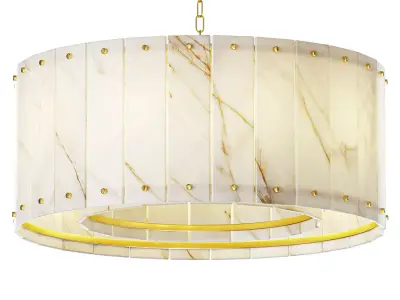 Alabaster Spanish Marble Chandelier 3D model
