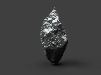Snowy Rock 4-6 Low-poly 3D model