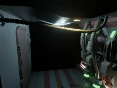 sci-fi room 3D model purchase