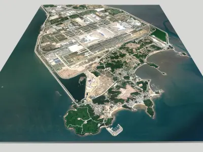 Incheon International Airport Seoul South Korea 3D model