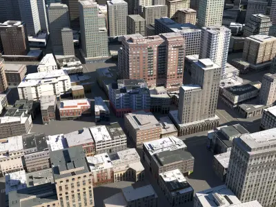 City 119 Low-poly 3D model