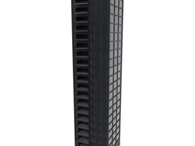 Black Brick Building 3D model