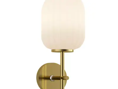 diona light wall sconce in brass 3D model