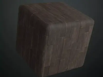 Modern Dark Oak Wood Planks PBR Seamless Texture