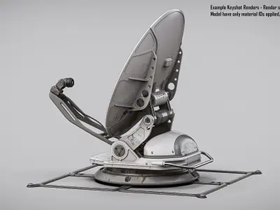 Sci-Fi Satellite Antenna 3D model