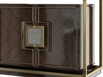 Zanaboni EBONY SIDEBOARD Low-poly 3D model