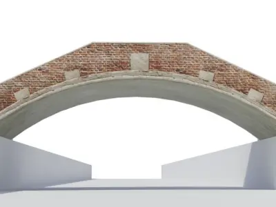 Venitian Bridge - Low poly PBR Low-poly 3D model