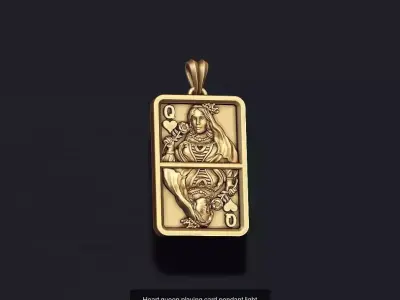 playing cards Queen pendant light pack set