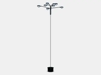 STORSLINGA LED chandelier 8 brackets Low-poly 3D model