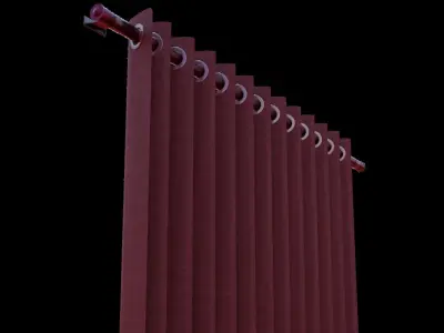 windows cloth Free low-poly 3D model