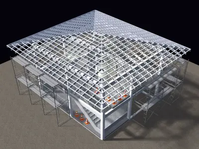 House under construction 25-60 3D model