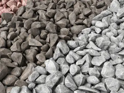 Stone mound 3D model