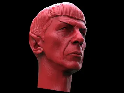 Mr Spock -Leonard Nimoy Head 3D print model