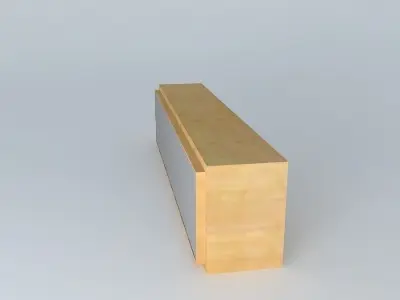 Shaded glass panel shelf DOORS HZ1V 4 17 BRW Milano Oak 3D model