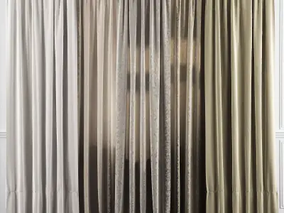 Curtain Set 26 3D model