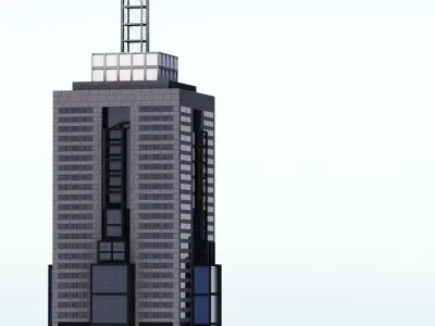 101 Collins St Low-poly 3D model