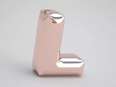 L Balloon Copper 3D model