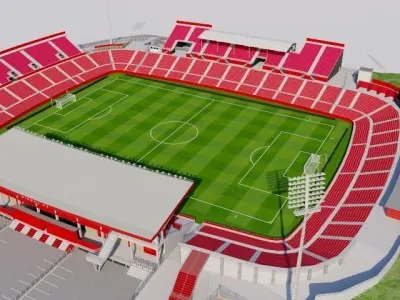 Estadi de Montilivi - Girona 3D model