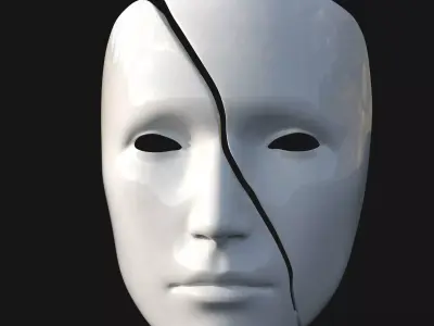 Broken mask 3D model