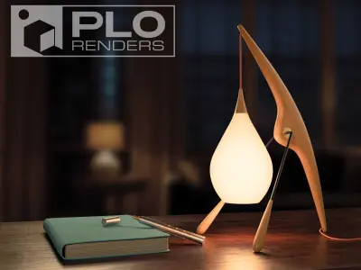 Rispal table lamp 3D model