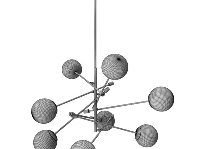 Burke Decor Home Chandelier 3D model