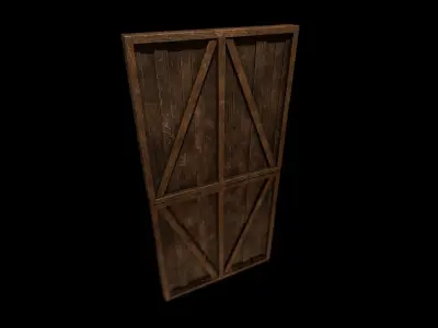 Modular Houses Low-poly 3D model