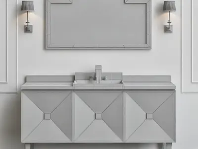 Vanity Units Jetset 3 Doors 3D model