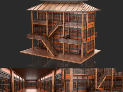 Medieval Fantasy Houses Collection 2 3D Model Pack