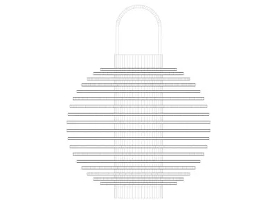 Reed Lamp 2 3D model