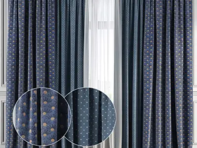Curtain Set 144 3D model
