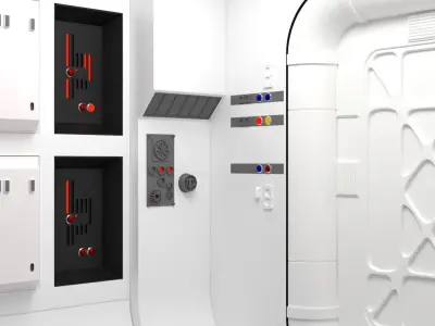 The Tantive IV Hallway 1-6 scale BESTA 3D print model