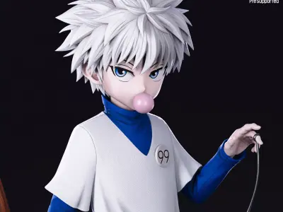 Killua from HunterxHunter - myAnimate 3D print model